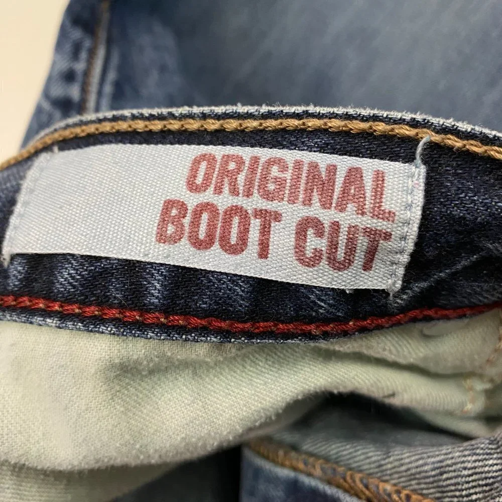 Arizona Bootcut Jeans Mens 38x31 Blue Dark‎ Wash Denim Original 5507